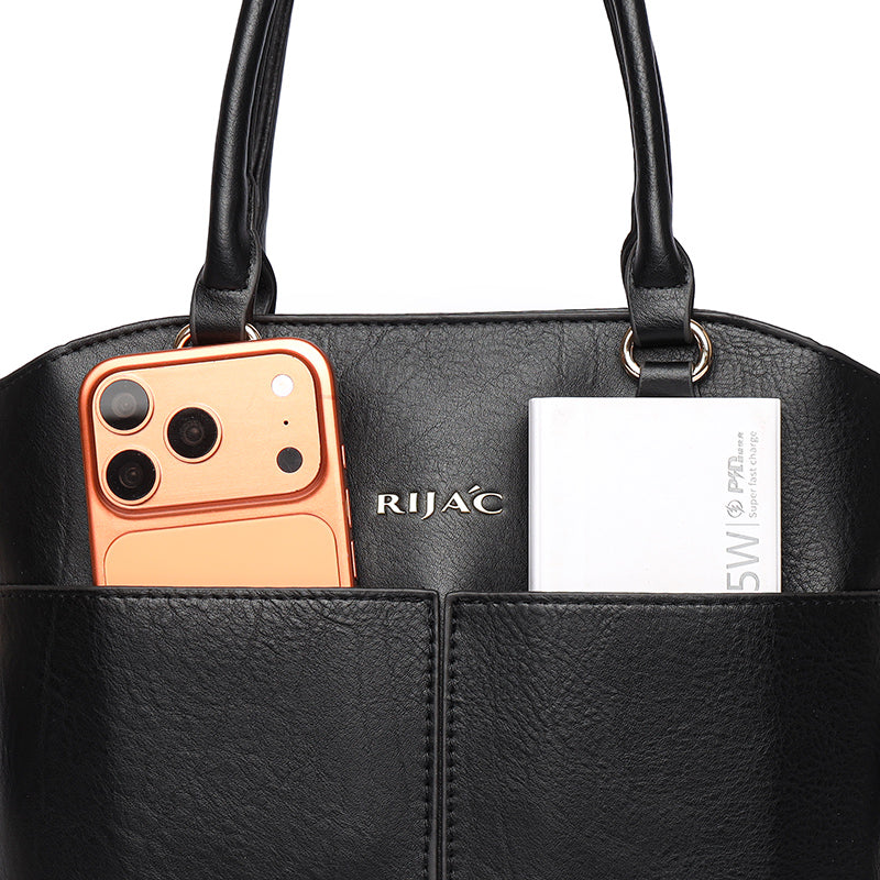Brown Vexo Top Handle Handbag