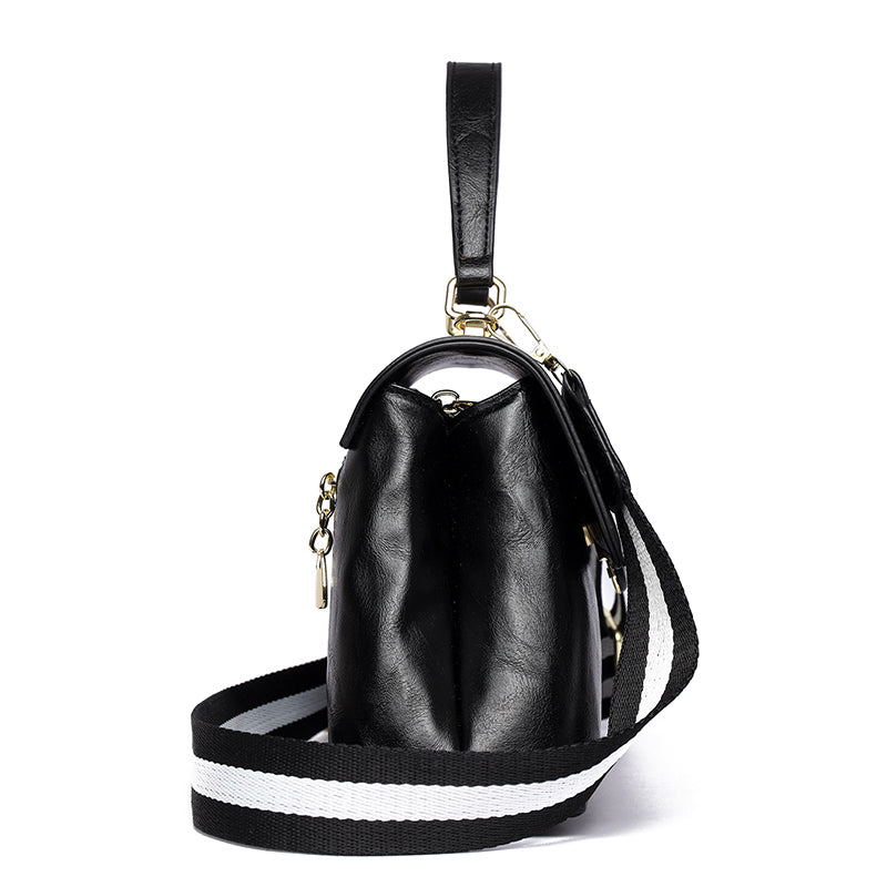 Brown Tavi 2 Compartment Flap Sling Bag