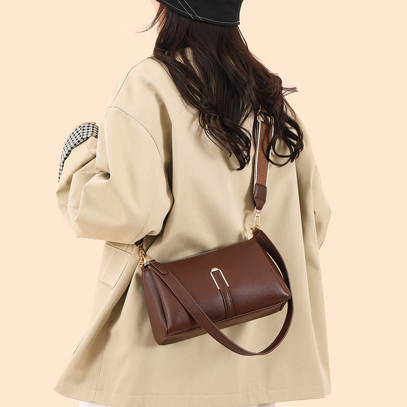 Brown 3 Compartment Ziri Sling Bag