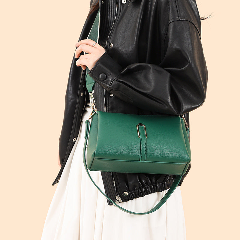 Green 3 Compartment Ziri Sling Bag