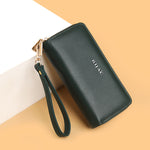 Green Iva 2 Zipper Wallet