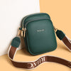 Green Nelo 3 Zipper Phone Sling Bag