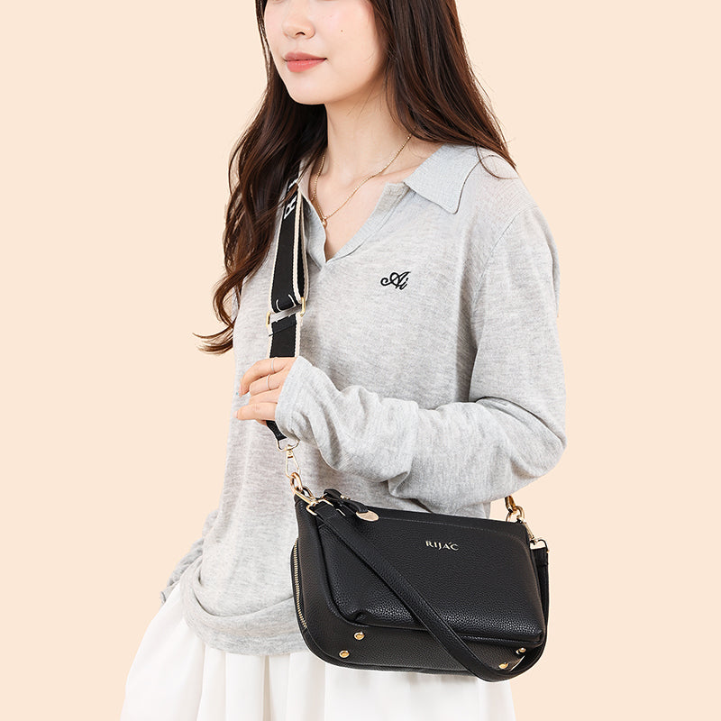 Black Vena Sling Bag