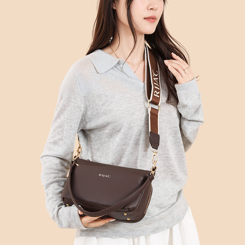 Brown Vena Sling Bag