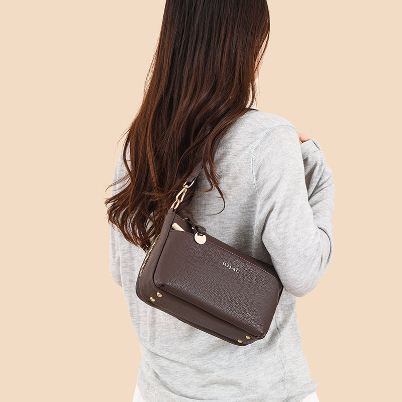 Brown Vena Sling Bag
