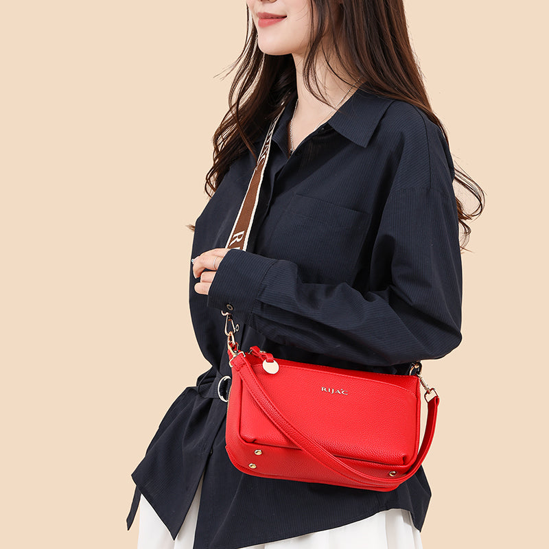 Red Vena Sling Bag