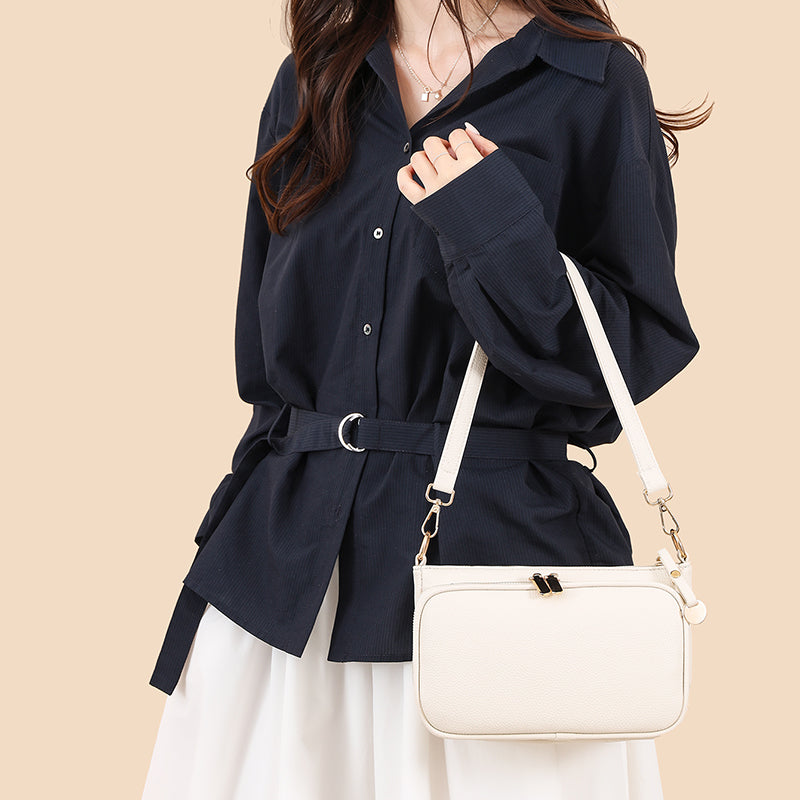 White Vena Sling Bag