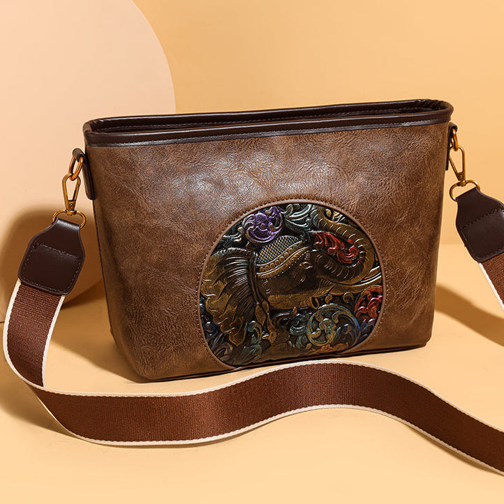 Brown Bela 2 Zipper (M) Sling Bag
