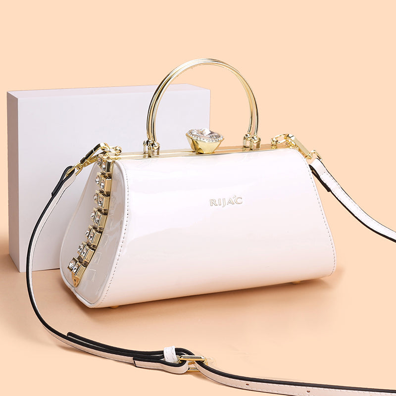 White Romi Party Clutch Sling