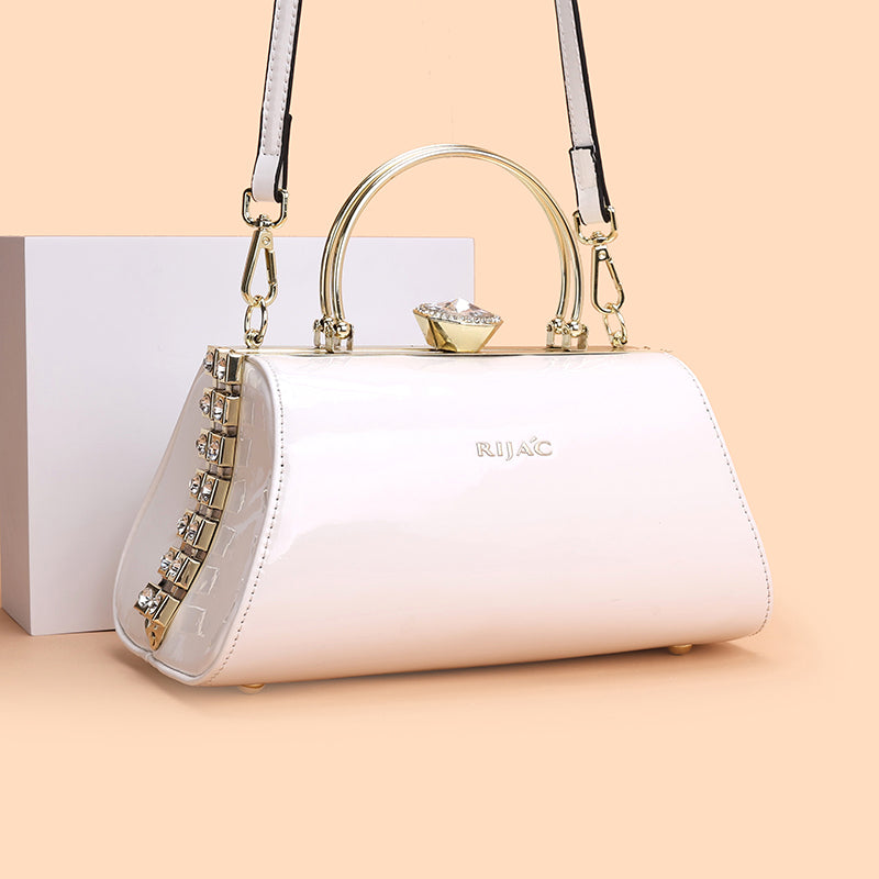 White Romi Party Clutch Sling