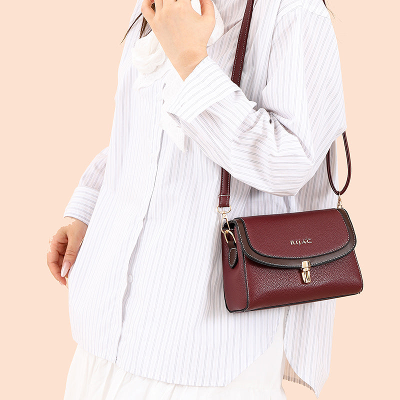 Maroon Flaire Sling Bag