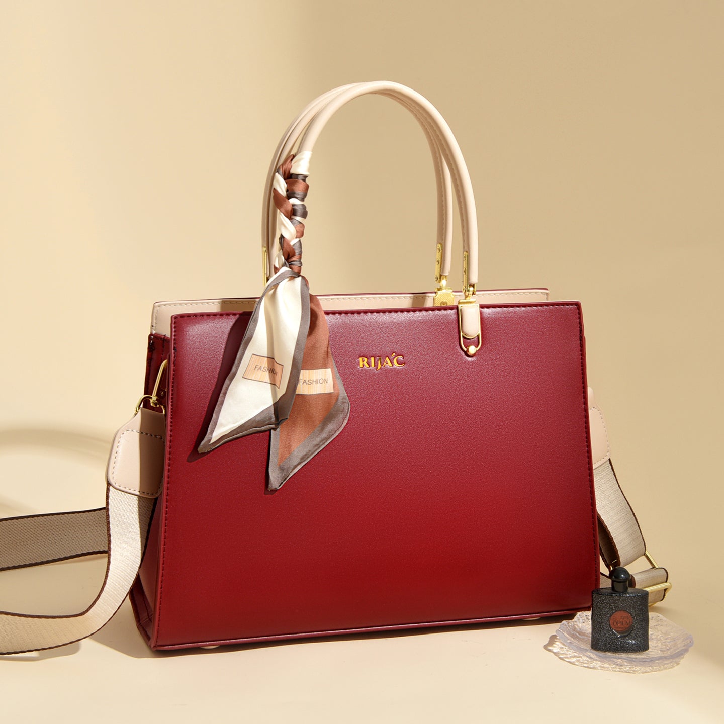 Red Tovo Top Handle Handbag