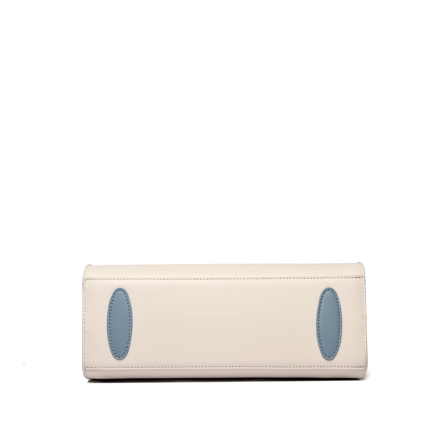 White-Blue Tovo Top Handle Handbag