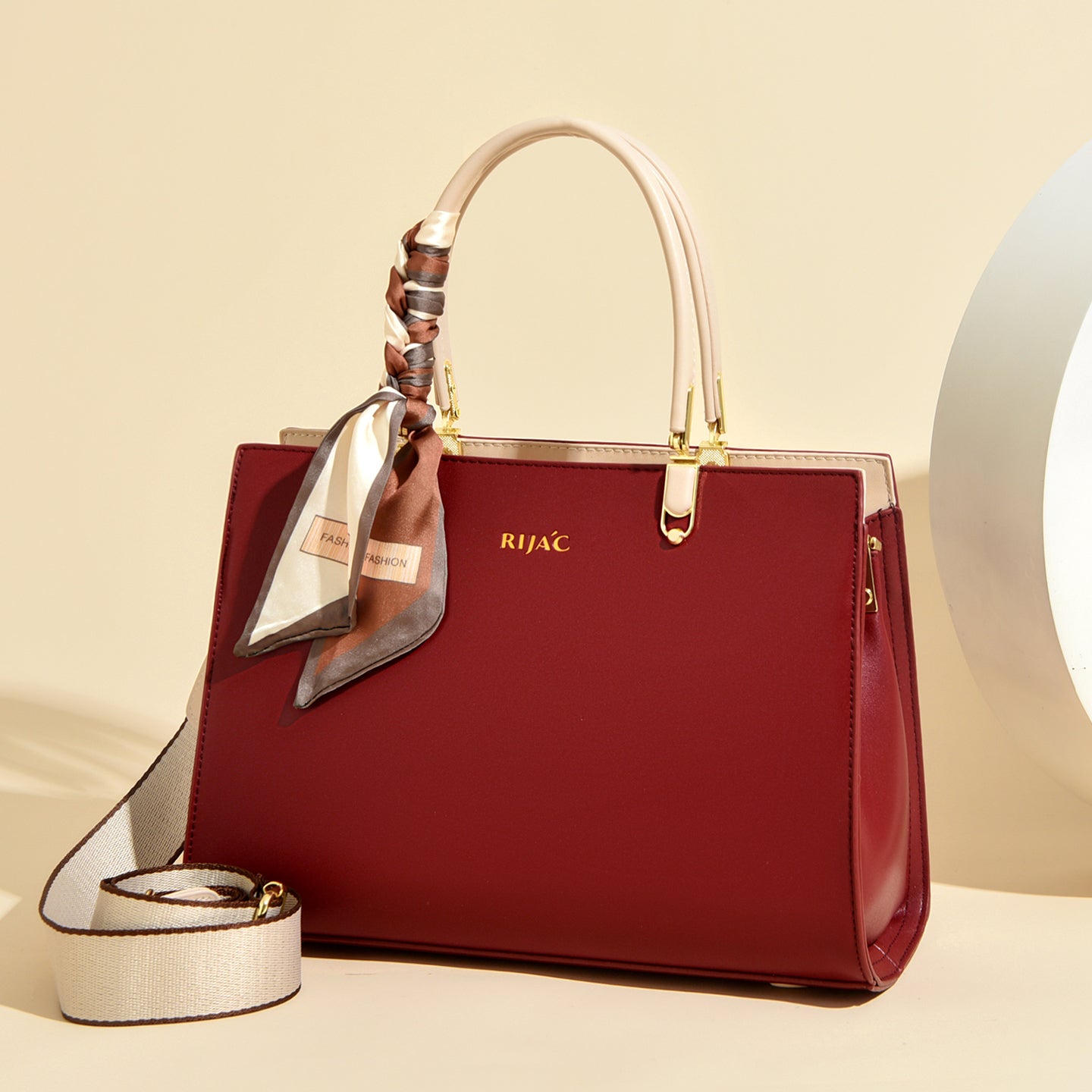 Red Tovo Top Handle Handbag