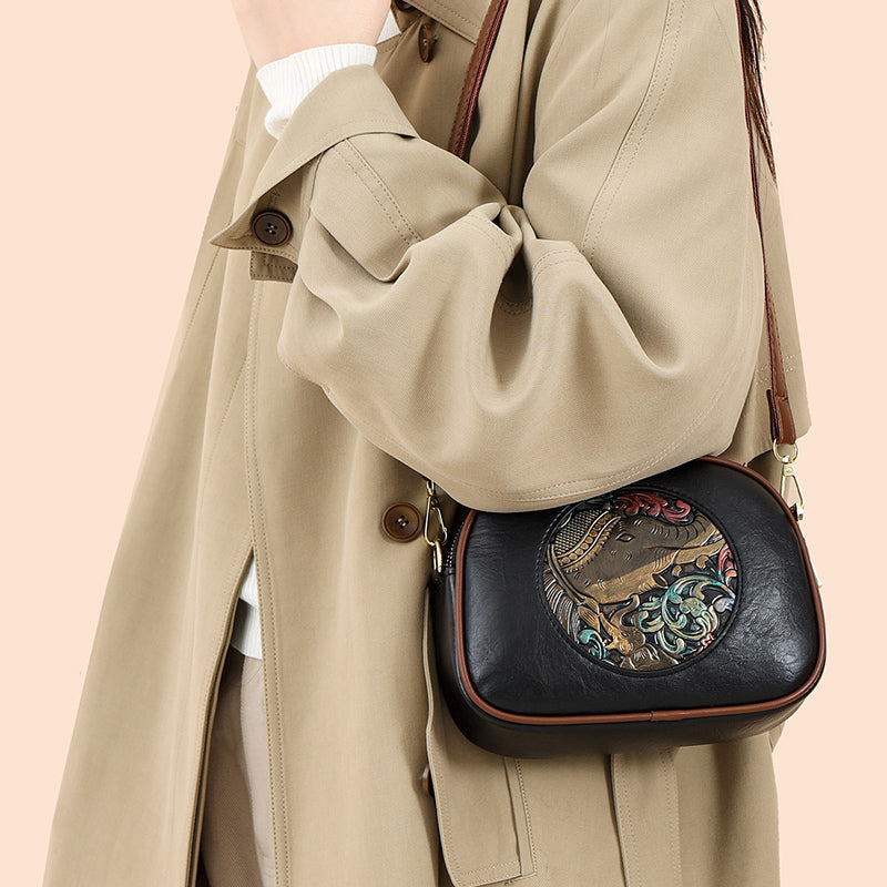 Black Zopi 3 Zipper Sling Bag