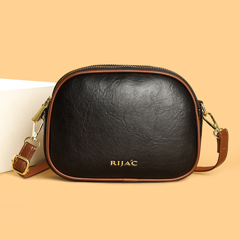 Brown Zopi 3 Zipper Sling Bag