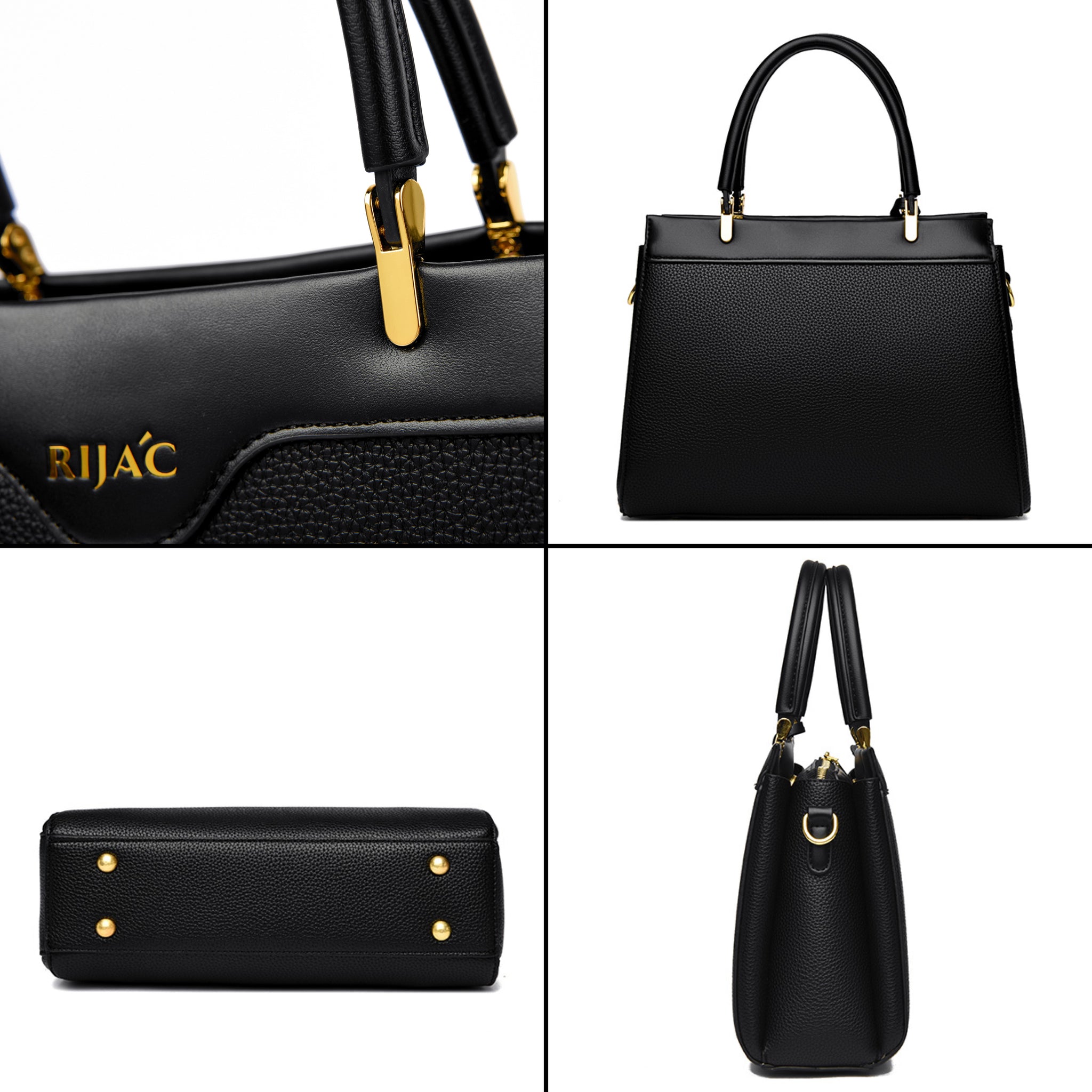 White Loxa Top Handle Handbag