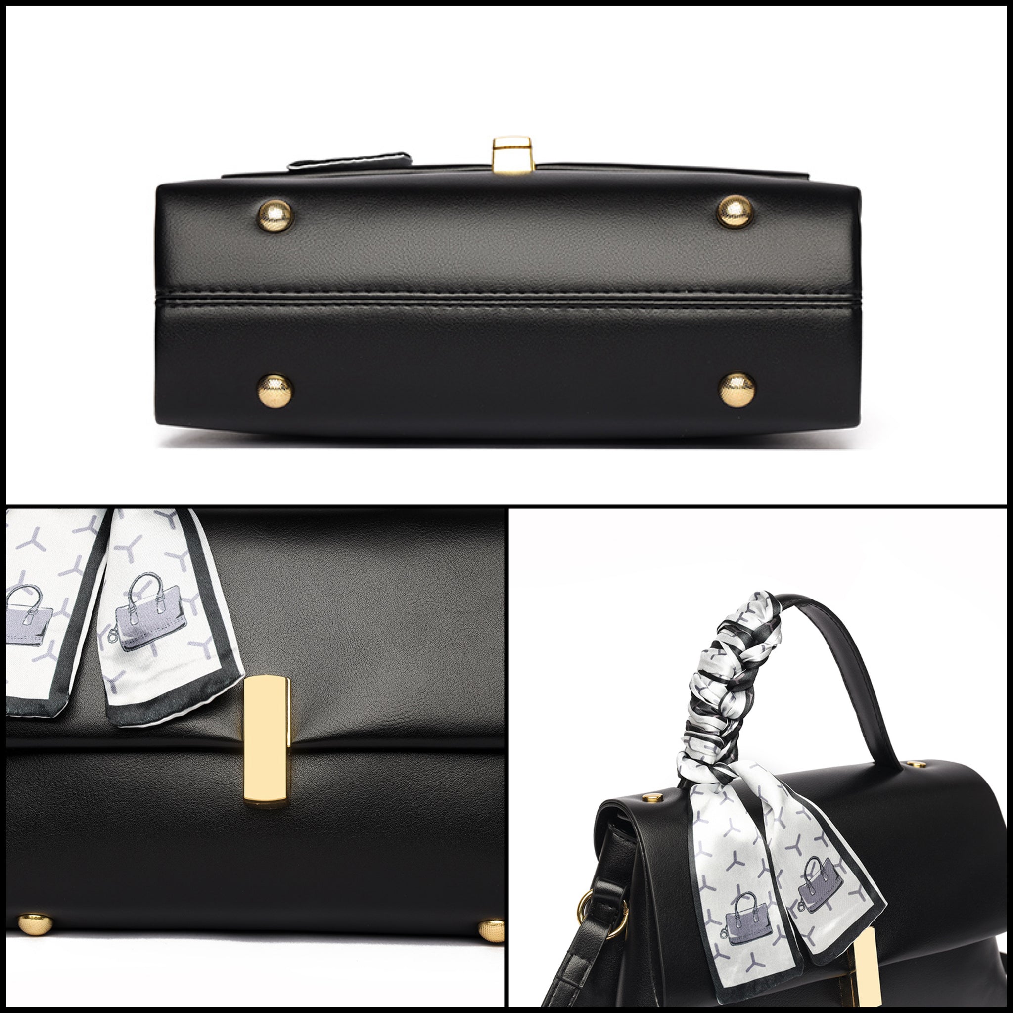 Black Zeroa 2 Zipper Sling Bag