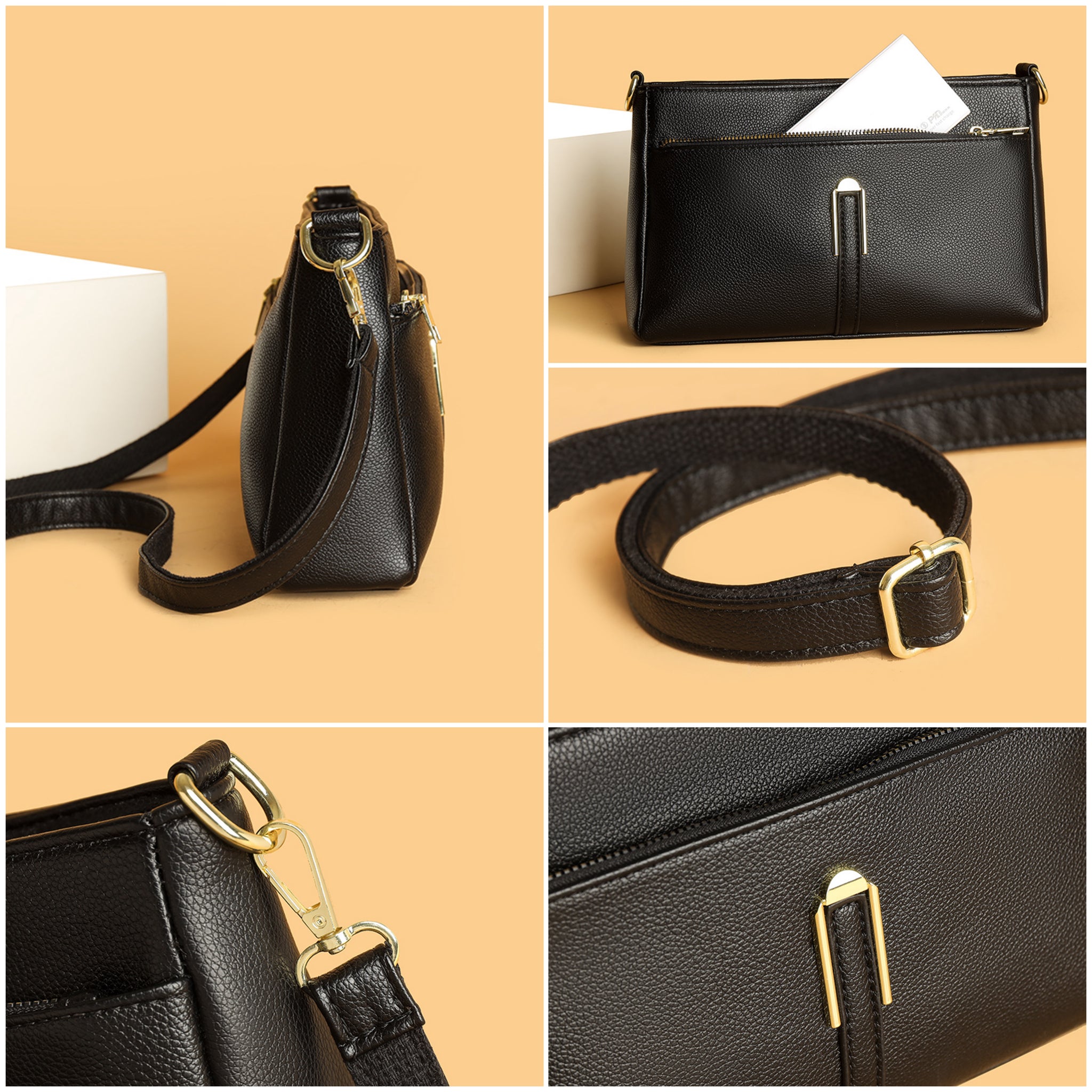 Brown Vena Sling Bag