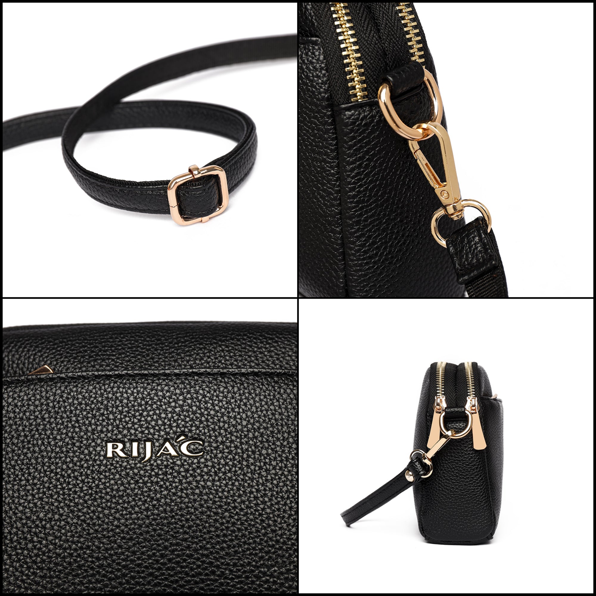 Grey Zeru 2 Zipper Sling Bag