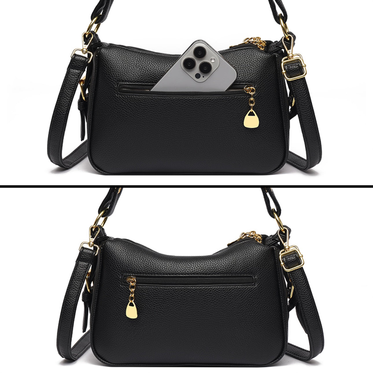 Beige Mavi 2 Zipper Sling Bag