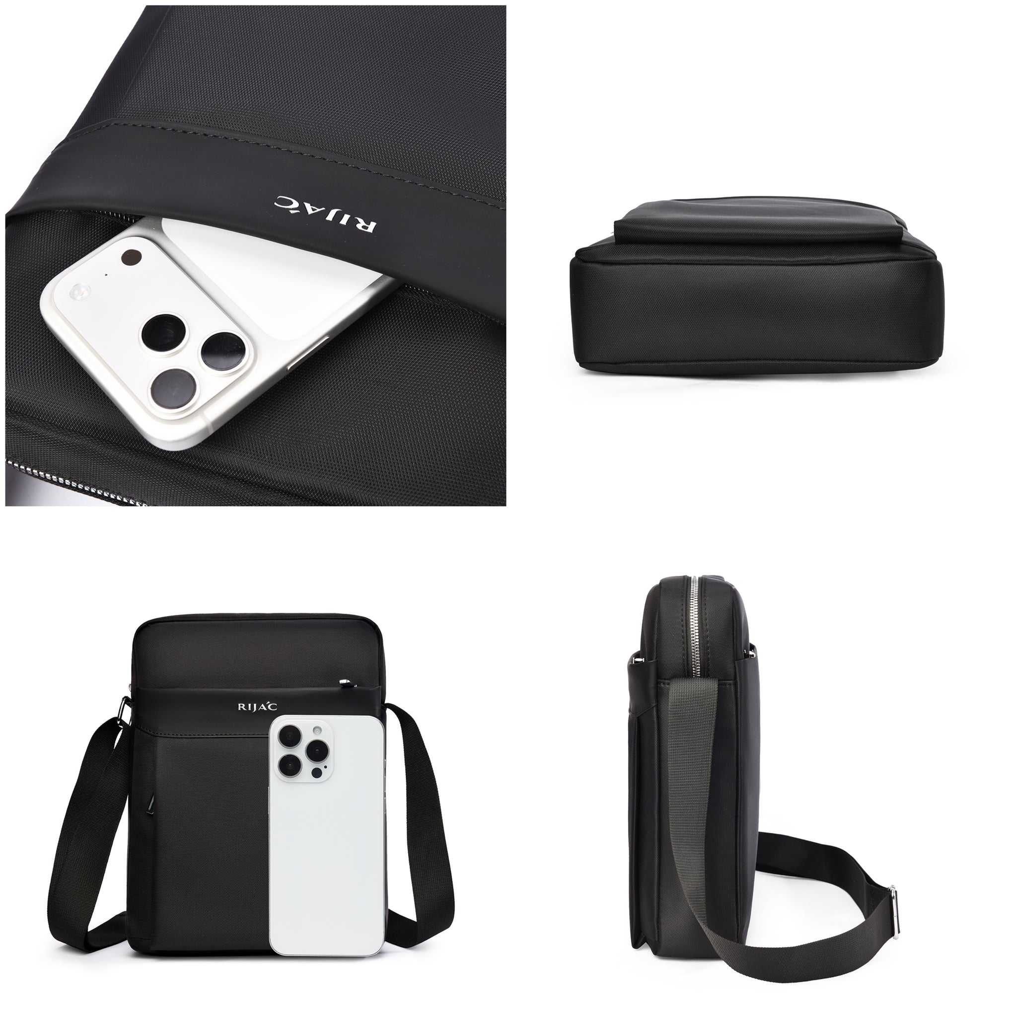 Blue Teza Mens Crossbody Bag